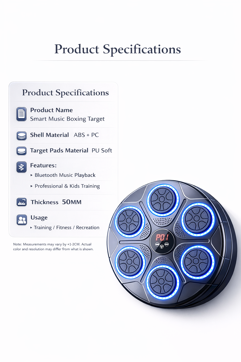 Smart Music Boxing Pad